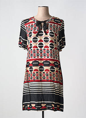 Robe mi-longue beige LILI & CAROLINE pour femme