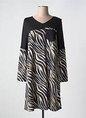 Robe mi-longue marron LILI & CAROLINE pour femme seconde vue