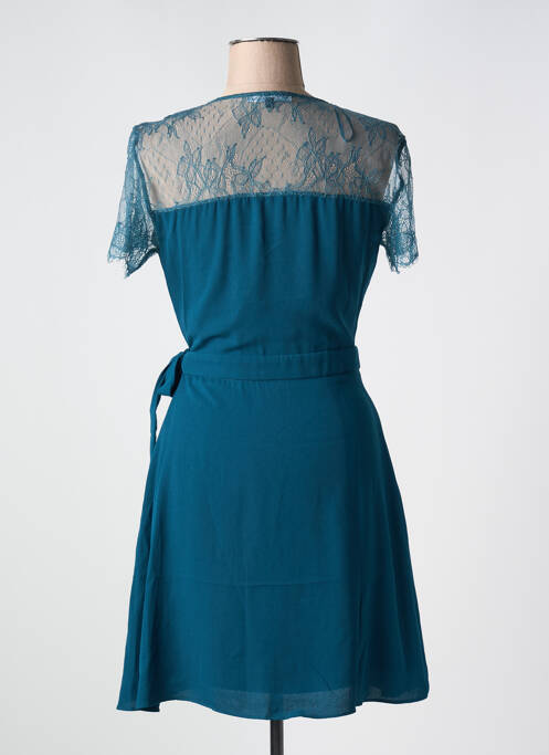 Robe courte manches courtes manches courtes vert ETAM femme