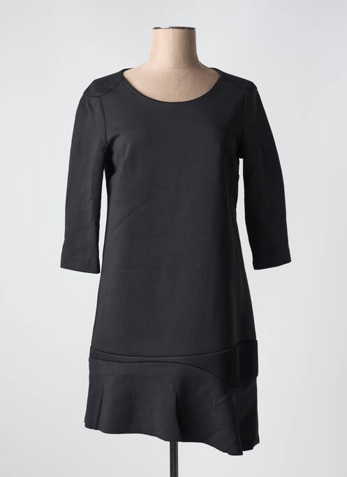 Robe mi-longue manches 3/4 manches 3/4 noir COP COPINE femme