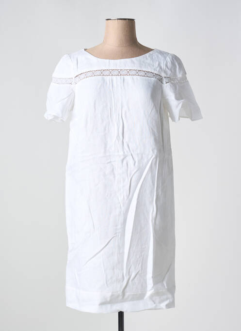 Robe courte blanc CAROLL pour femme