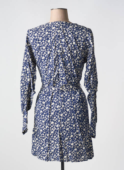 Robe courte bleu BIZANCE pour femme