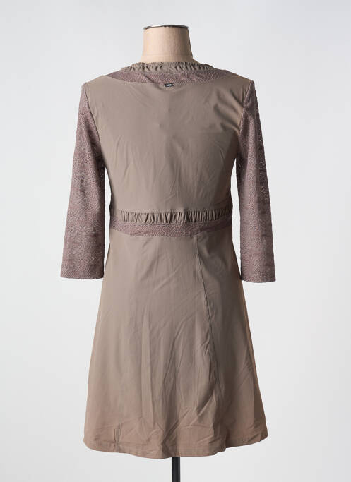 Robe courte marron DECA pour femme