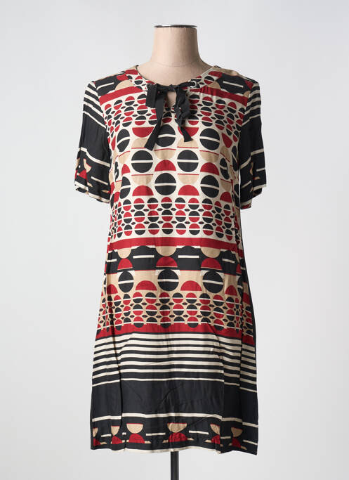 Robe mi-longue beige LILI & CAROLINE pour femme