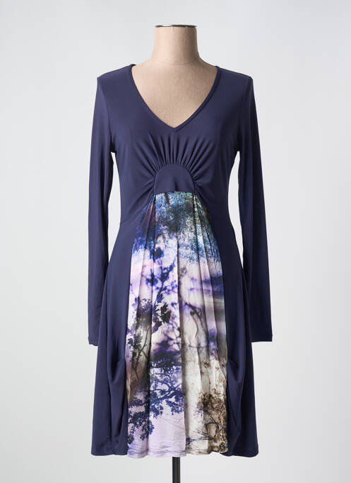 Robe mi-longue bleu DECA pour femme