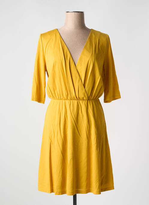 Robe mi-longue jaune FRANSA pour femme