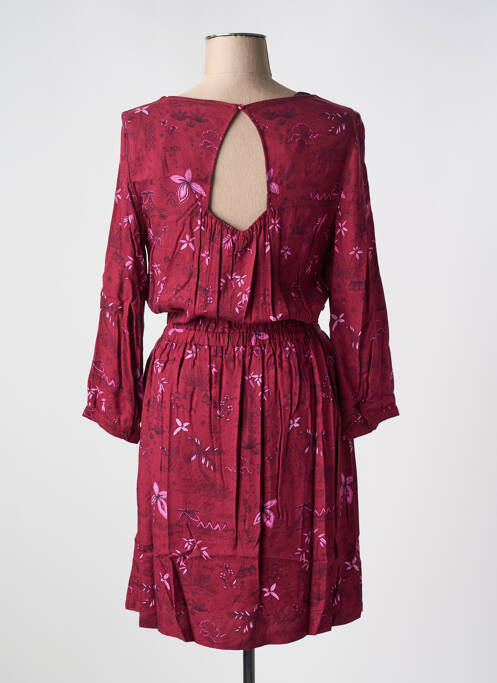 Robe mi-longue rouge NAF NAF pour femme