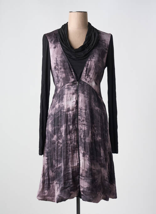 Robe mi-longue violet DECA pour femme