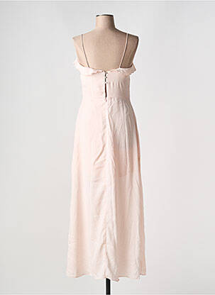 Robe longue coupe fluide fines bretelles rose ETAM femme
