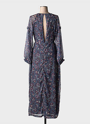 Robe longue manches longues manches longues bleu ATELIER REVE femme