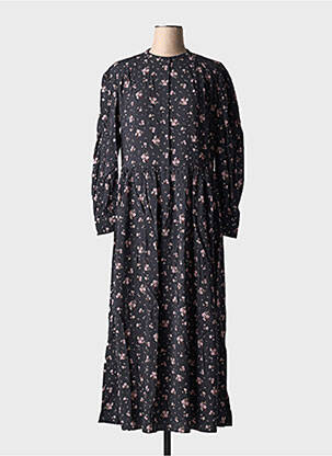 Robe longue manches longues manches longues noir MSCH COPENHAGEN femme