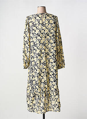 Robe longue manches longues manches longues jaune MSCH COPENHAGEN femme