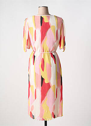 Robe courte manches courtes manches courtes rose FRANSA femme