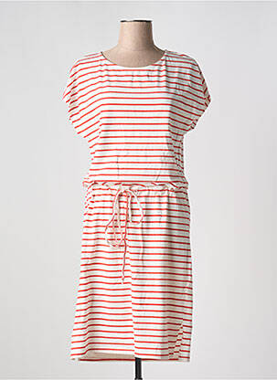 Robe mi-longue manches courtes manches courtes rouge B.YOUNG femme