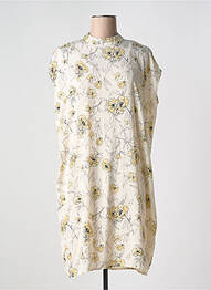 Robe mi-longue coupe fluide sans manche beige MSCH COPENHAGEN femme