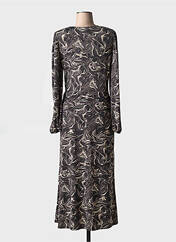 Robe longue gris ICHI pour femme seconde vue