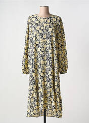 Robe longue jaune MSCH COPENHAGEN pour femme seconde vue