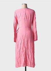 Robe longue rose ICHI pour femme seconde vue