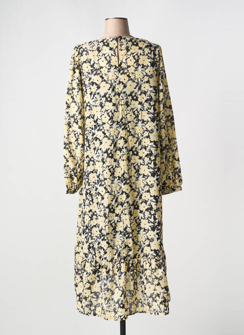 Robe longue jaune MSCH COPENHAGEN pour femme