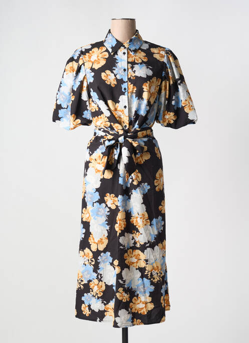 Robe longue noir ICHI pour femme