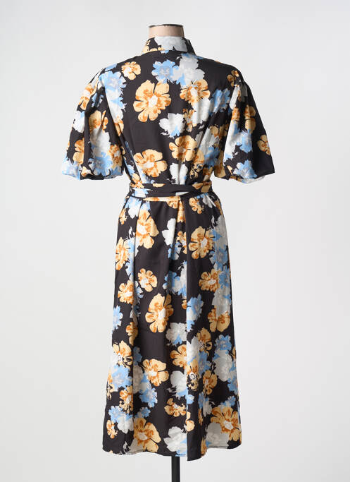 Robe longue noir ICHI pour femme