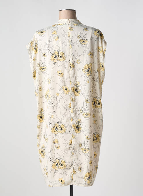 Robe mi-longue beige MSCH COPENHAGEN pour femme