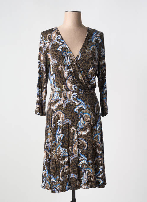 Robe mi-longue marron FRANSA pour femme