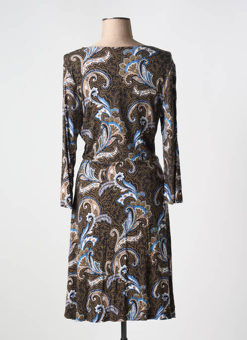 Robe mi-longue marron FRANSA pour femme