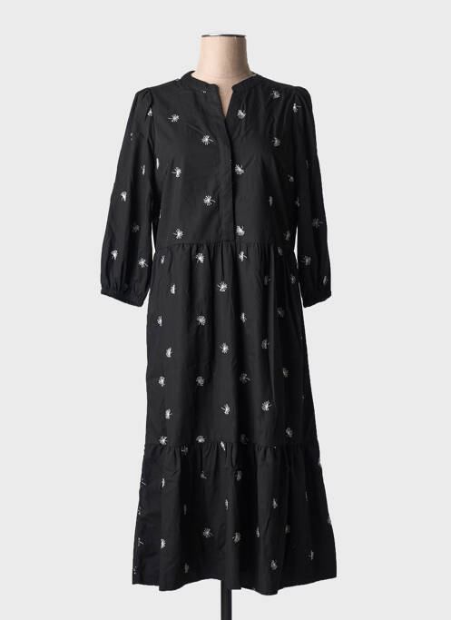 Robe mi-longue noir FRANSA pour femme
