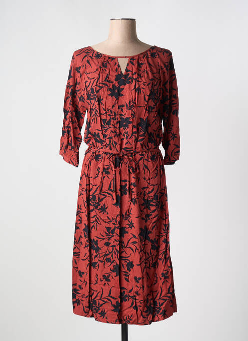 Robe mi-longue orange FRANSA pour femme