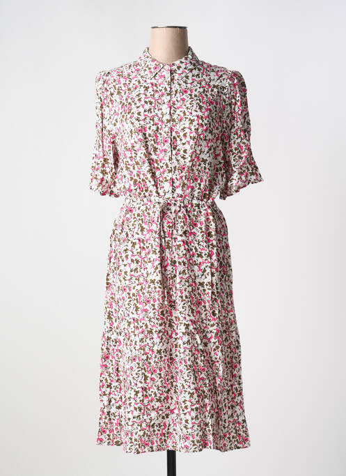 Robe mi-longue rose FRANSA pour femme