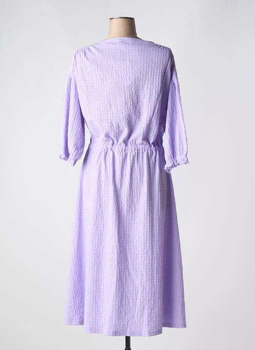 Robe mi-longue violet ICHI pour femme