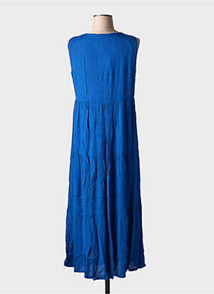 Robe longue sans manche sans manche bleu LILI & CAROLINE femme