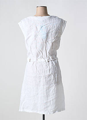 Robe mi-longue sans manche sans manche blanc LILI & CAROLINE femme