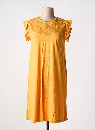 Robe mi-longue sans manche sans manche orange B.YOUNG femme