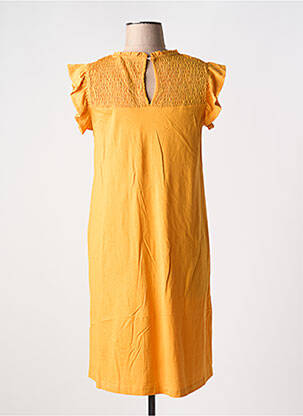 Robe mi-longue coupe fluide sans manche orange B.YOUNG femme