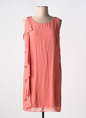 Robe courte coupe fluide sans manche rose NAF NAF femme