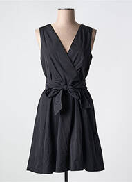 Robe courte fermeture zippée au dos sans manche noir NAF NAF femme