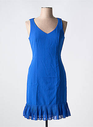 Robe courte sans manche sans manche bleu NAF NAF femme