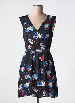 Robe courte sans manche sans manche noir NAF NAF femme