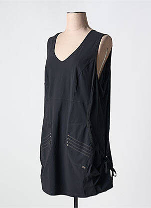 Tunique sans manche coupe fluide noir 3322 femme