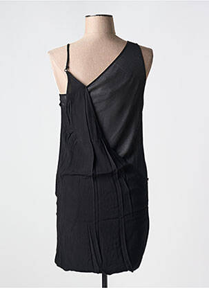 Robe mi-longue coupe cintrée fines bretelles noir COP COPINE femme