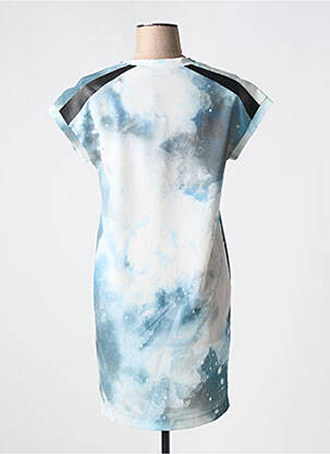 Robe mi-longue coupe fluide manches courtes gris COP COPINE femme