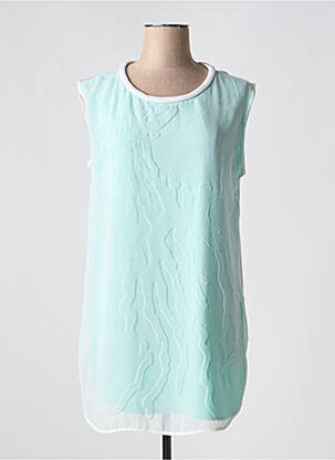 Tunique manches courtes col rond bleu COP COPINE femme