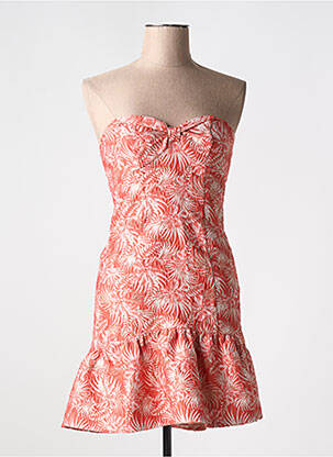 Robe courte sans manche sans manche orange NAF NAF femme