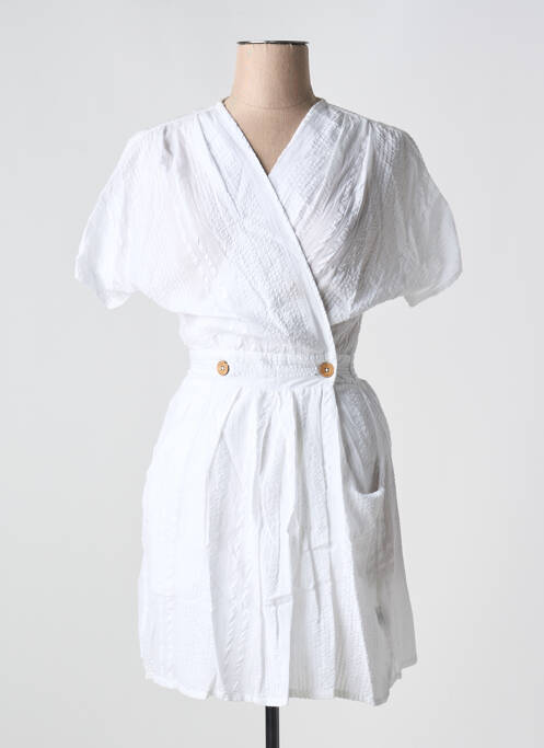 Robe courte blanc BIZANCE pour femme