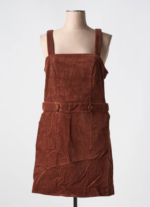 Robe courte marron NAF NAF pour femme