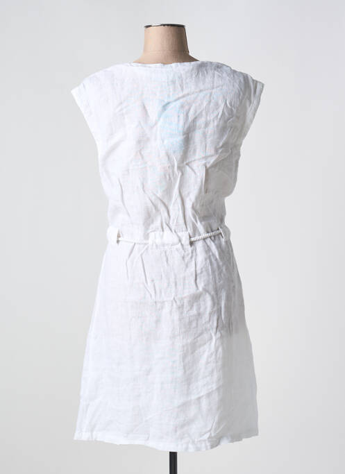 Robe mi-longue blanc LILI & CAROLINE pour femme