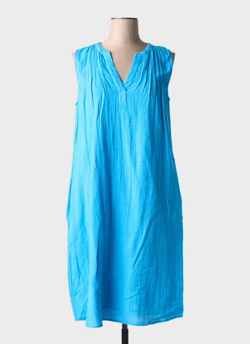 Robe mi-longue bleu FRANSA pour femme
