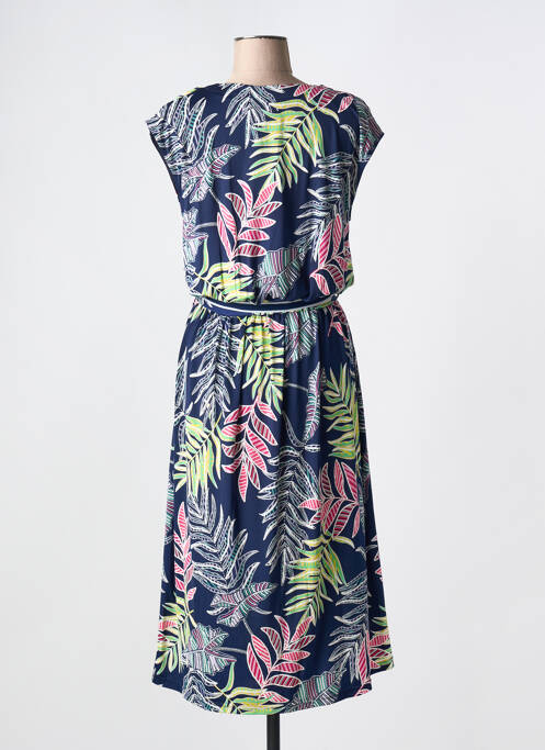 Robe mi-longue bleu LILI & CAROLINE pour femme